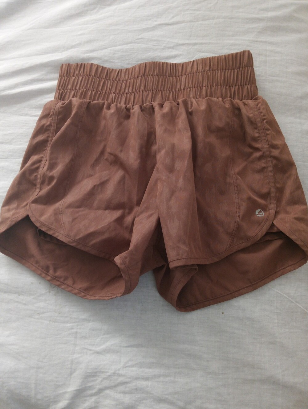 Legend Women’s High-Waist Rust Brown Athletic Shorts